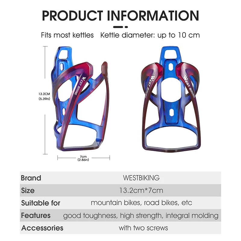 WEST BIKING AeroGradient Ultralight Bottle Cage