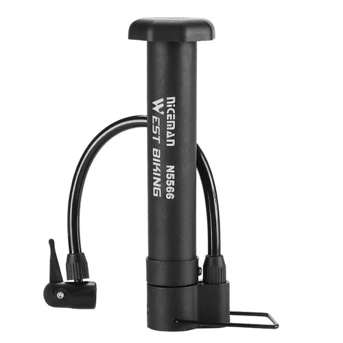 WEST BIKING 80 PSI MTB Floor Pump – Manual Bicycle & Ball Inflator with Schrader Valve